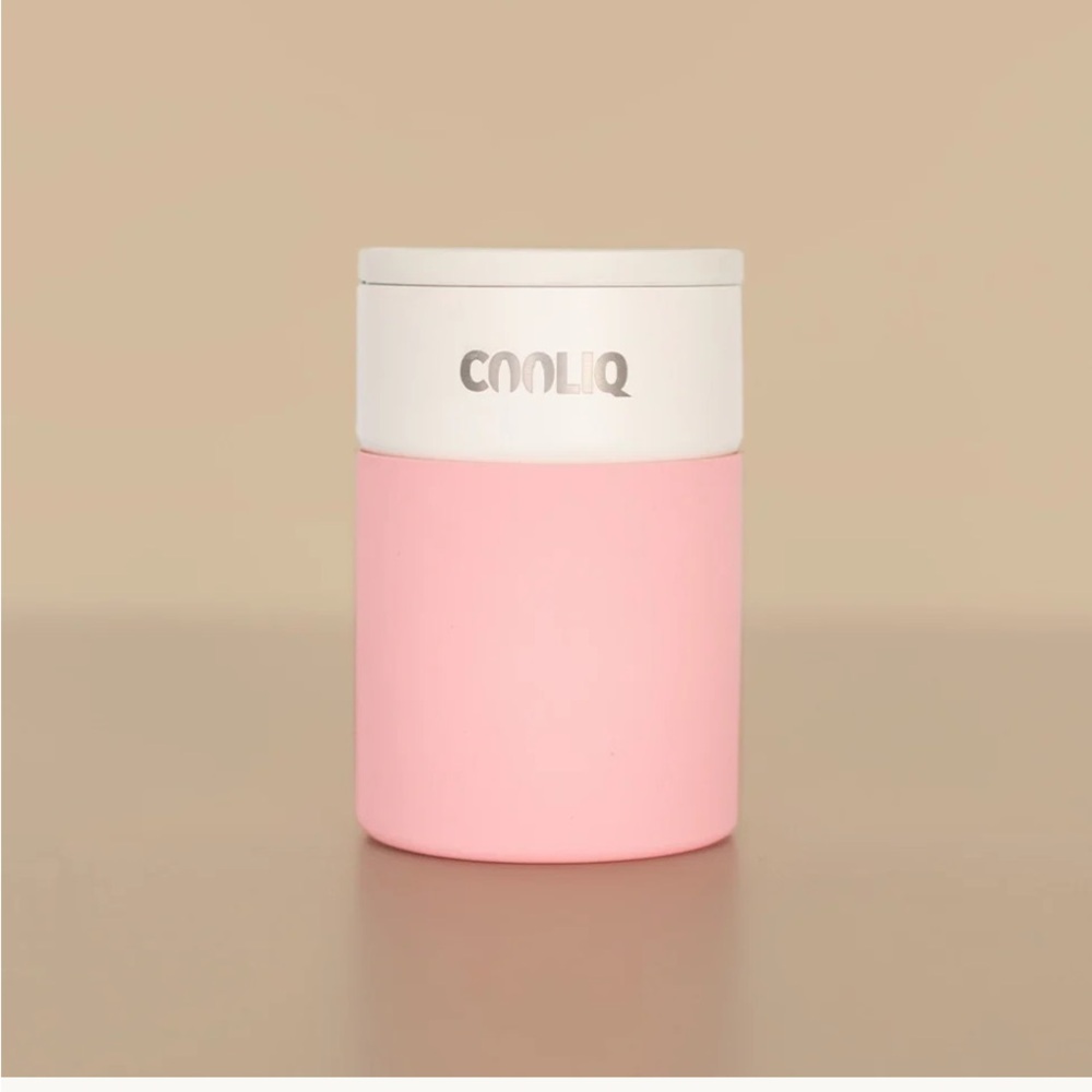 Jilly Box Cooliq: BevChiller Shorty in Coral Pink
